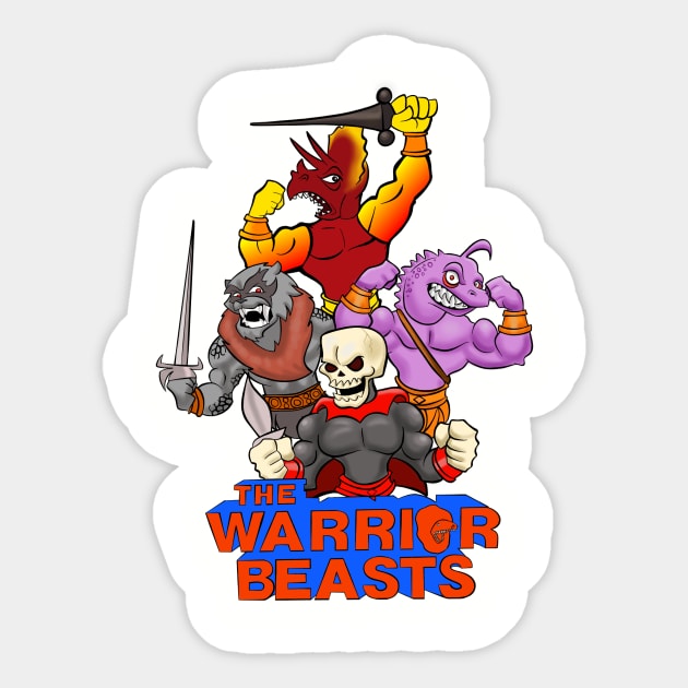 The Warrior Beasts Sticker by nhernandez99